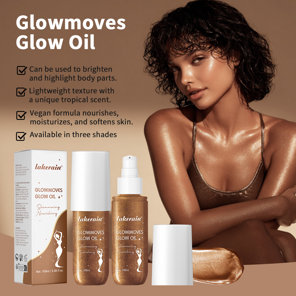Body Shimmer Lotion - Óleo Corporal Lakerain Glowmotions 100ml Hidratante