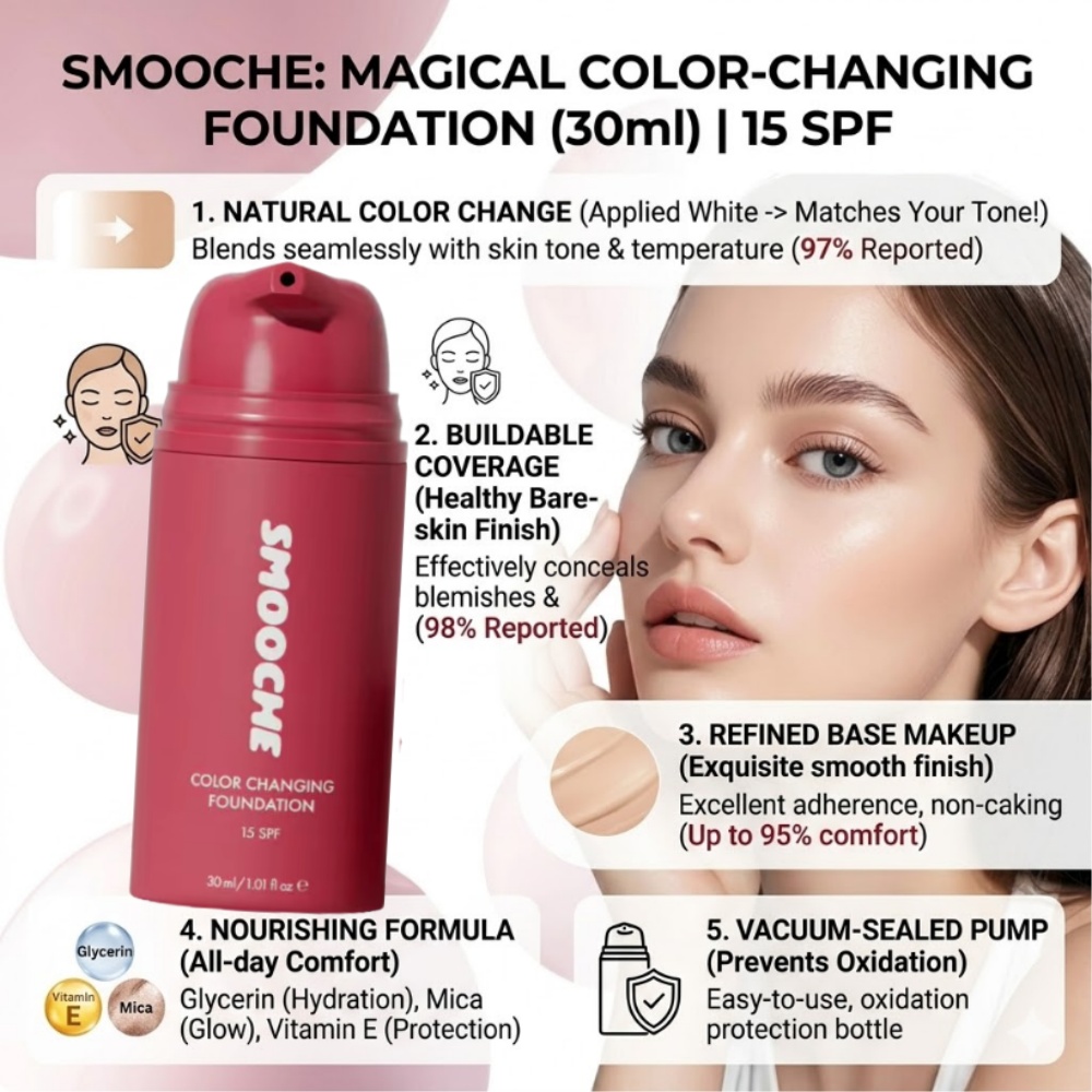 Beauty Natural Makeup - Base de Maquiagem Natural SMOOCHE que
