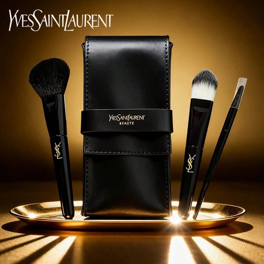 Ysl Beauty Makeup - Kit de Pincéis de Maquiagem Essenciais