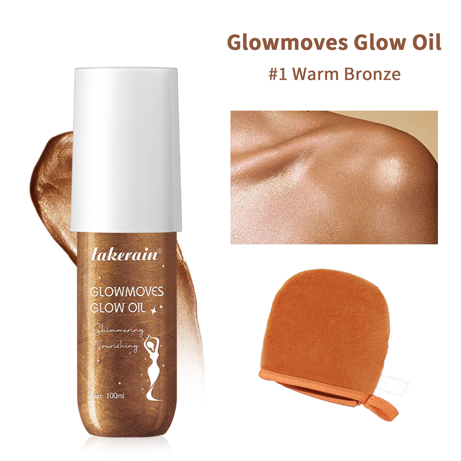 Body Shimmer Lotion - Loção Corporal Iluminadora 100ml & Luva