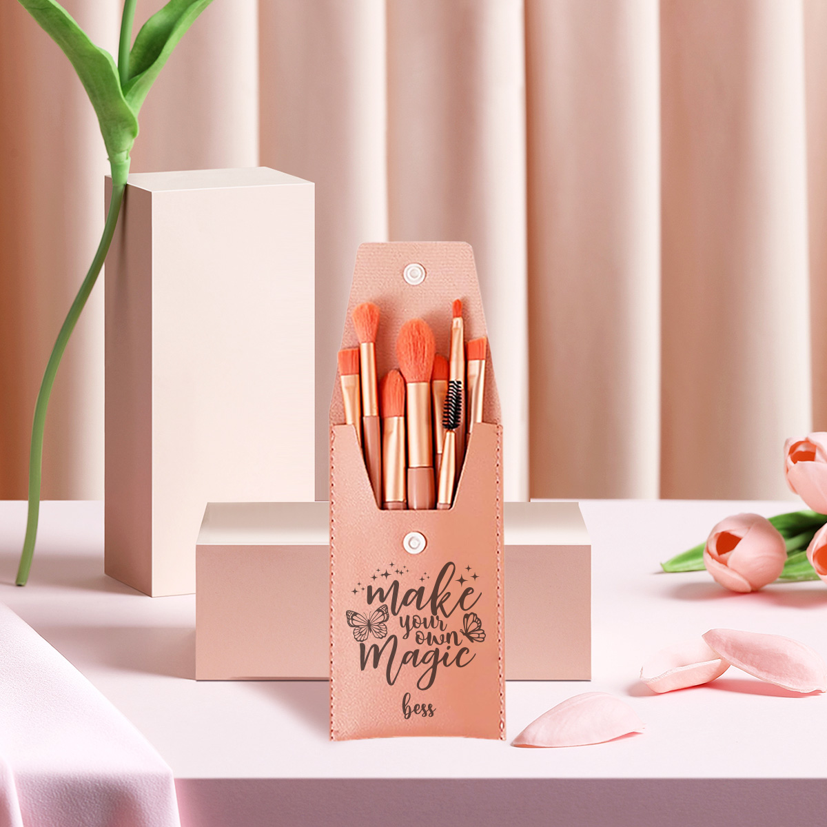 Beauty Makeup Names - 1pc Pincel de Maquiagem Personalizado com