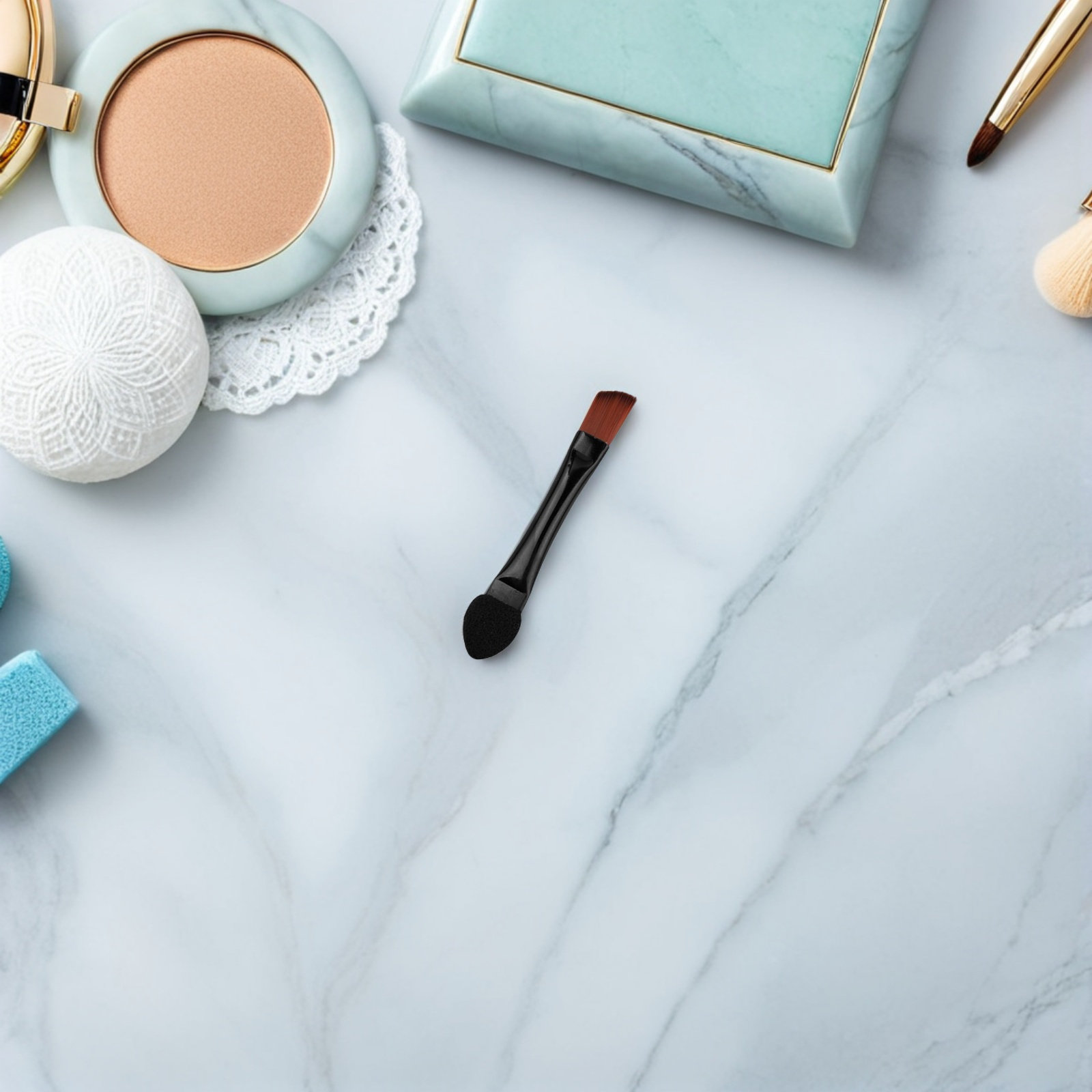 Beauty Makeup Tool - 50 Pincéis Angulares de Ponta Dupla