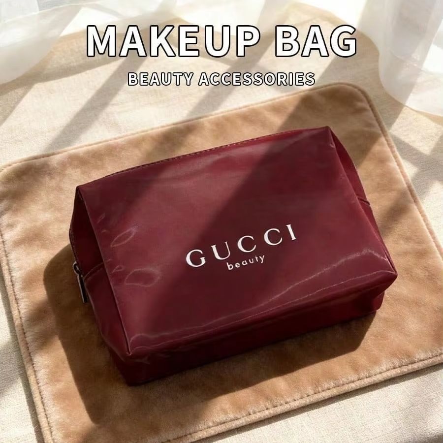 Ysl Beauty Makeup - Bolsa Gucci de Lona Vermelha Durável