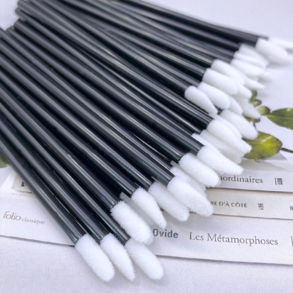 100 pçs escova labial descartá - Beauty Kiss Makeup avaliação e preço