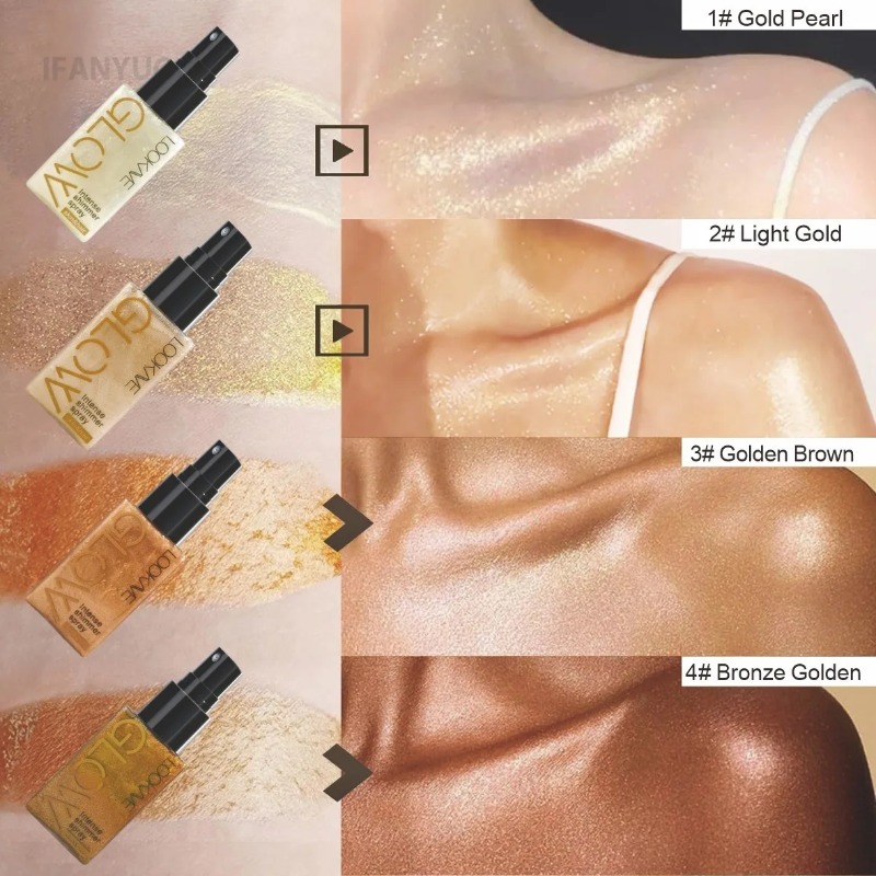 Spray de óleo brilhante perola - Body Shimmer Lotion avaliação e preço