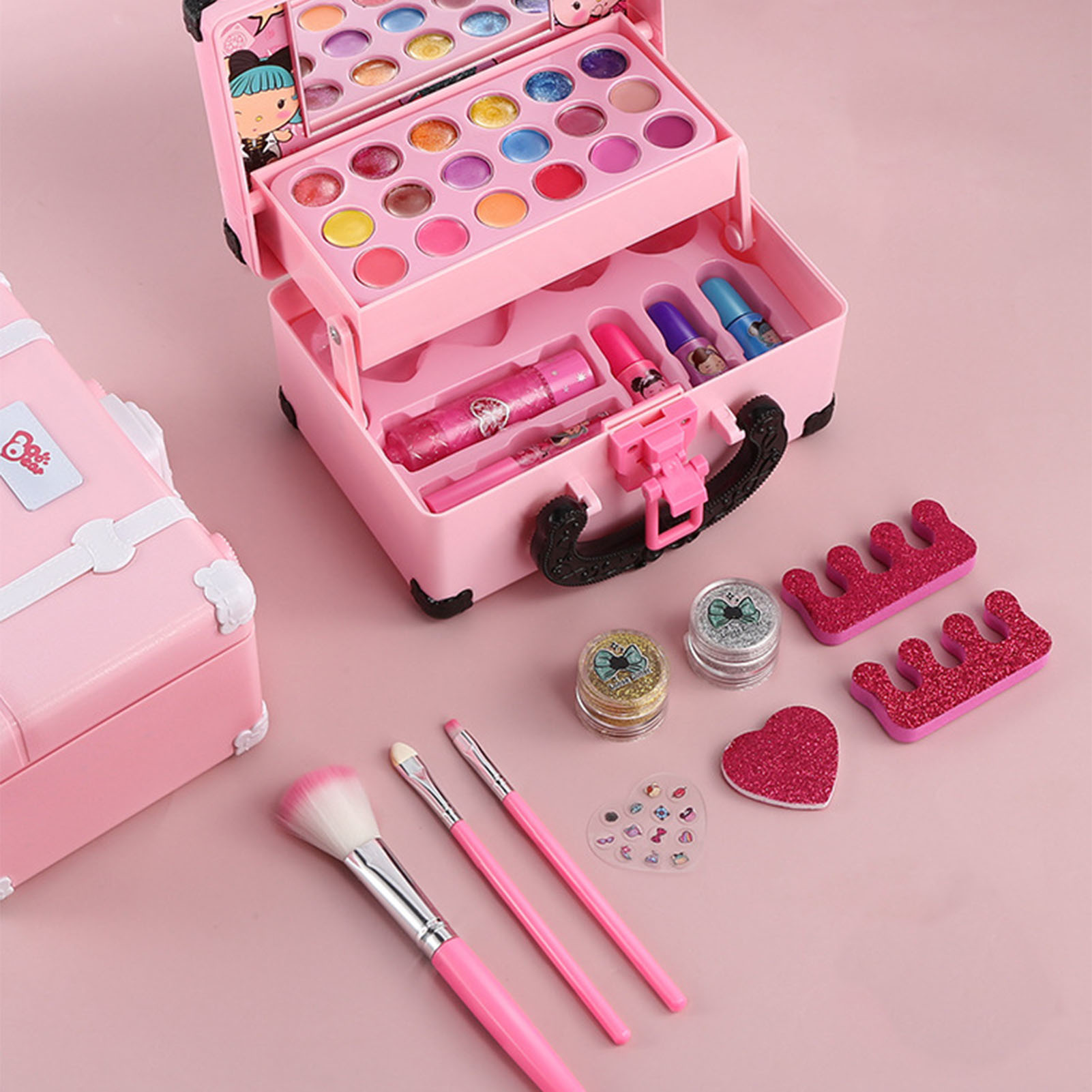 Crianças conjunto de maquiagem - Beauty Kiss Makeup avaliação e preço