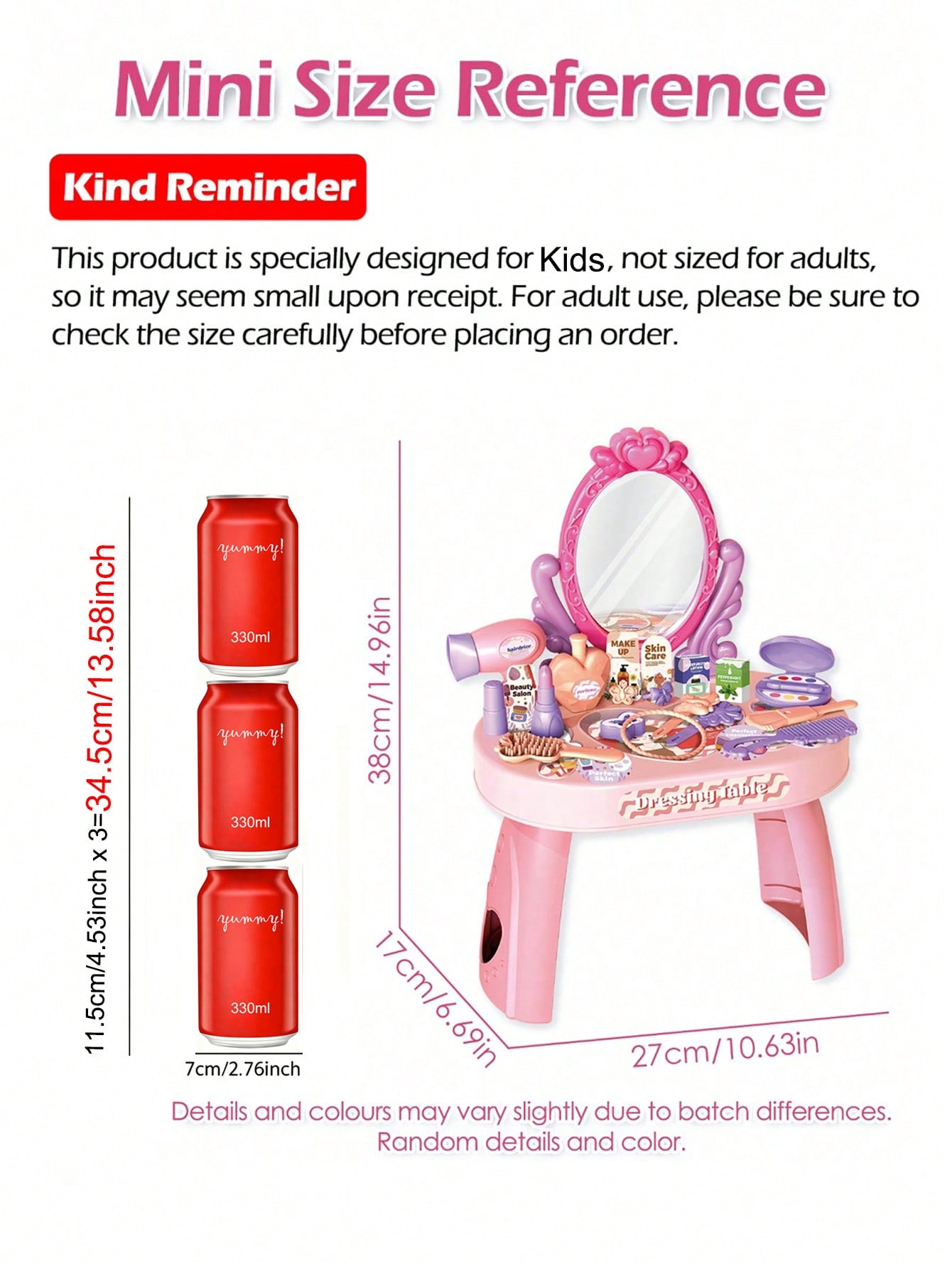 Conjunto de Brinquedo de Mesa  - Beauty Makeup Girl avaliação e preço