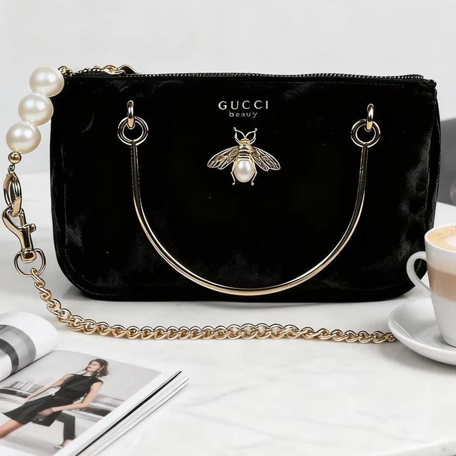 Bolsa Feminina Gucci de Veludo - Ysl Beauty Makeup avaliação e preço