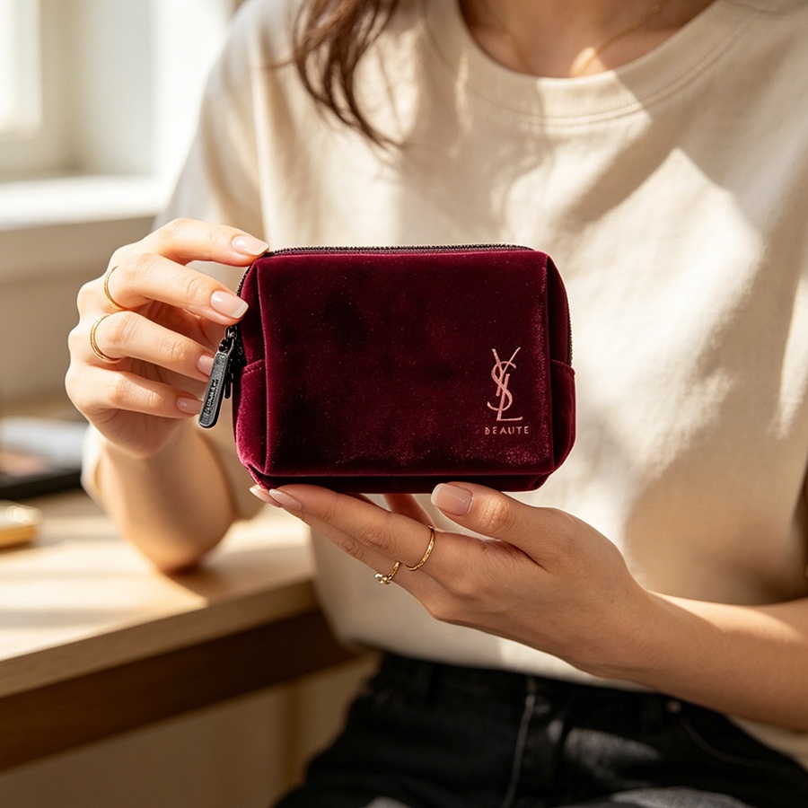 Bolsa de cosméticos quadrada p - Ysl Beauty Makeup avaliação e preço